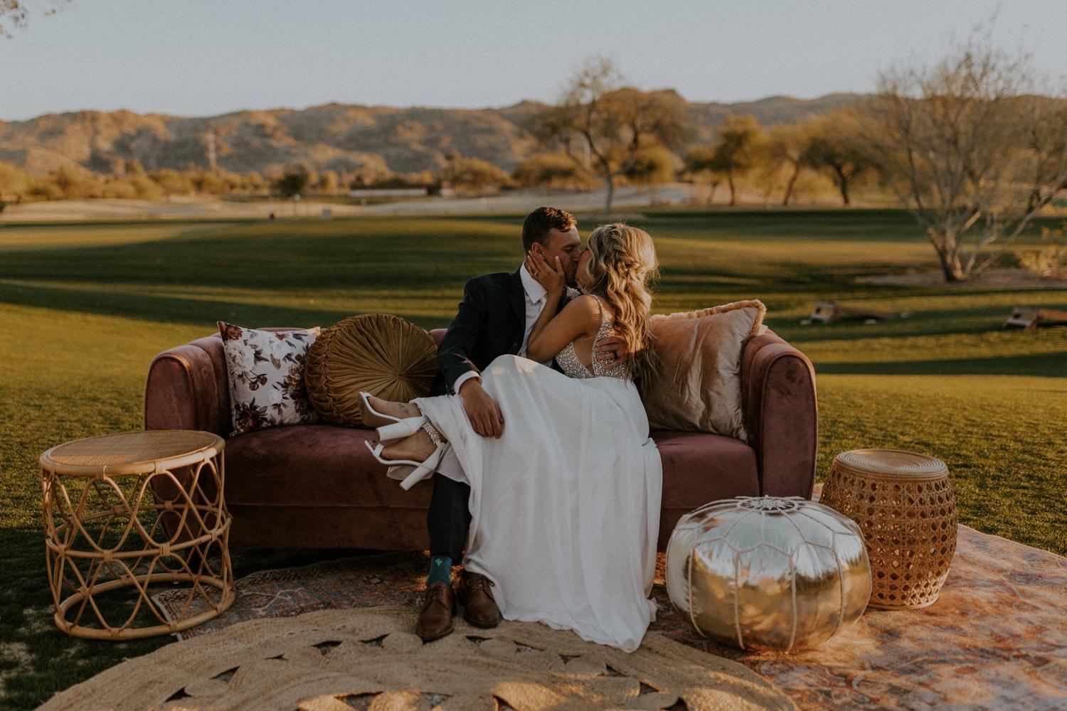 Shelby and Ryan's 'Vintage Desert' Bohemain Party Wedding in Nebraska by  Trin Jensen Photography - Boho Wedding Blog