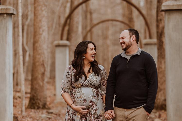 Collins and Seraphine - Maternity session at Ault Park in