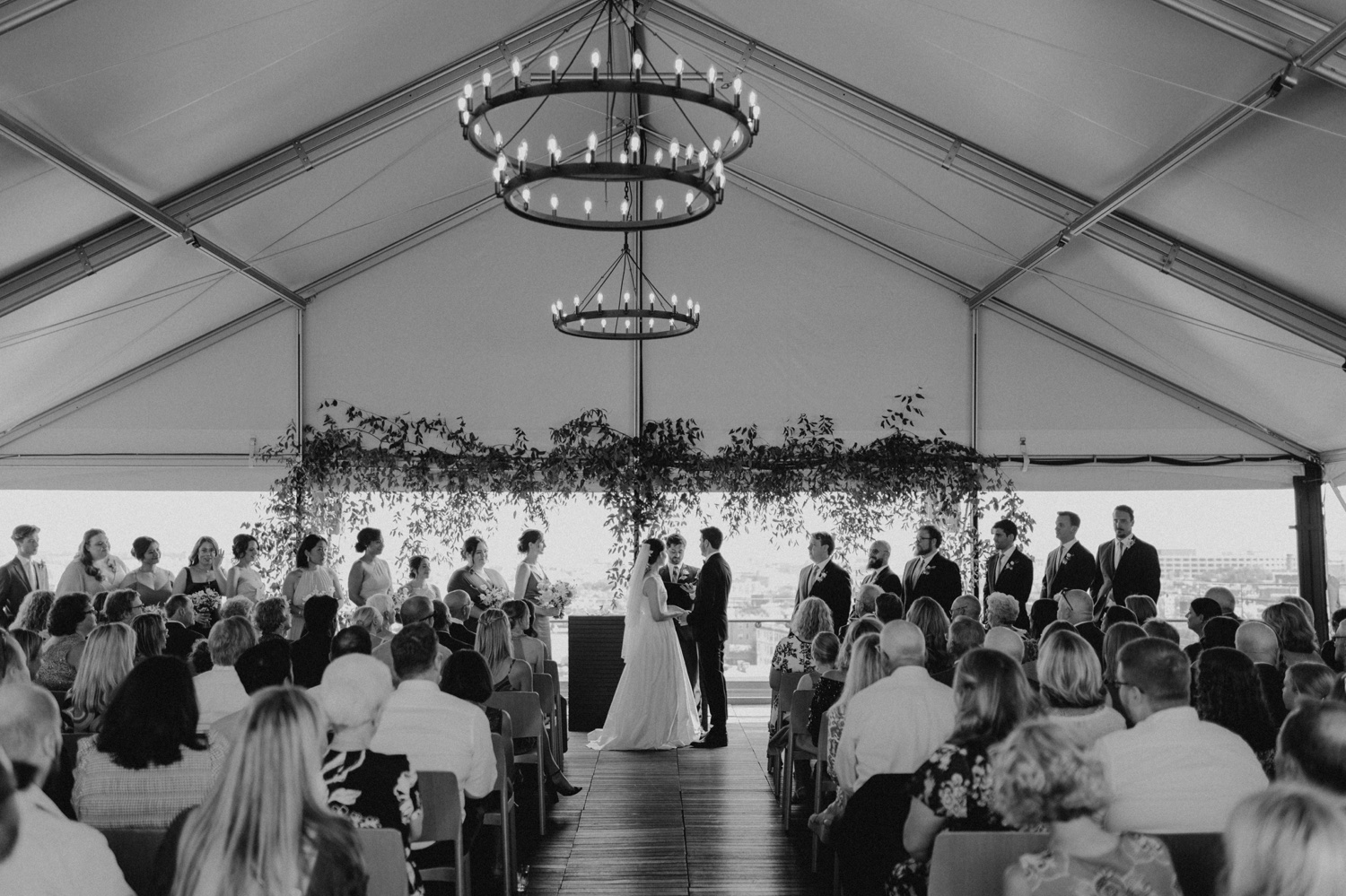 Modern Garden Rooftop Wedding At The Line DC