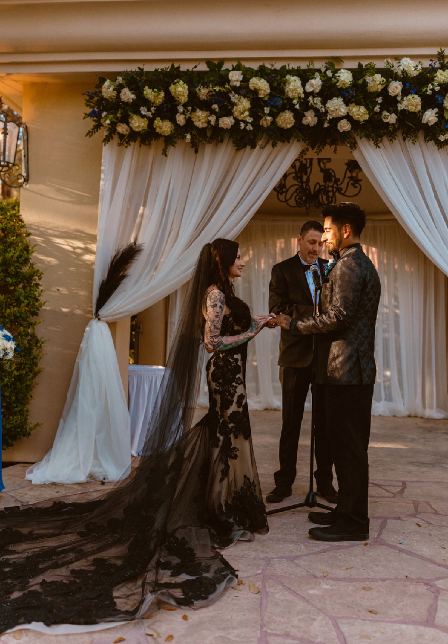 Black Wedding Theme in Las Vegas, JW Marriott Resort & Spa | Howie Photography Black Wedding Theme in Las Vegas, JW Marriott Resort & Spa | Howie Photography