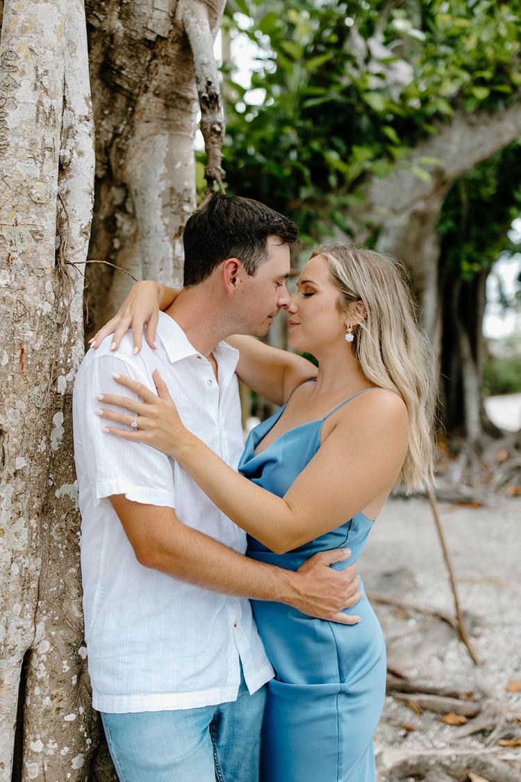 sachin and babi light blue dress Wedding Wednesday: What to Wear for an Engagement Session main image 0