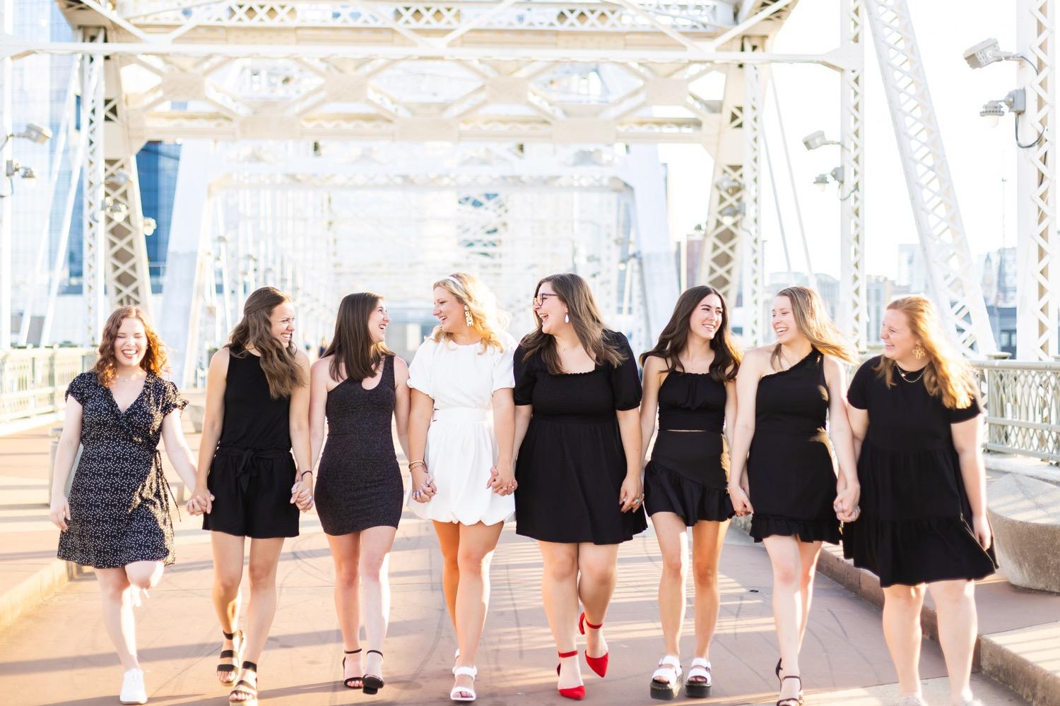 black dress nashville bachelorette Take Me to Nashville Fringe Mini Dress: Black