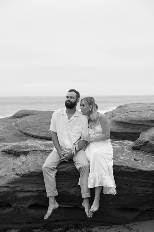 sachin and babi light blue dress Beach Engagement Photoshoot: Expert Outfit Ideas & Tips main image 0