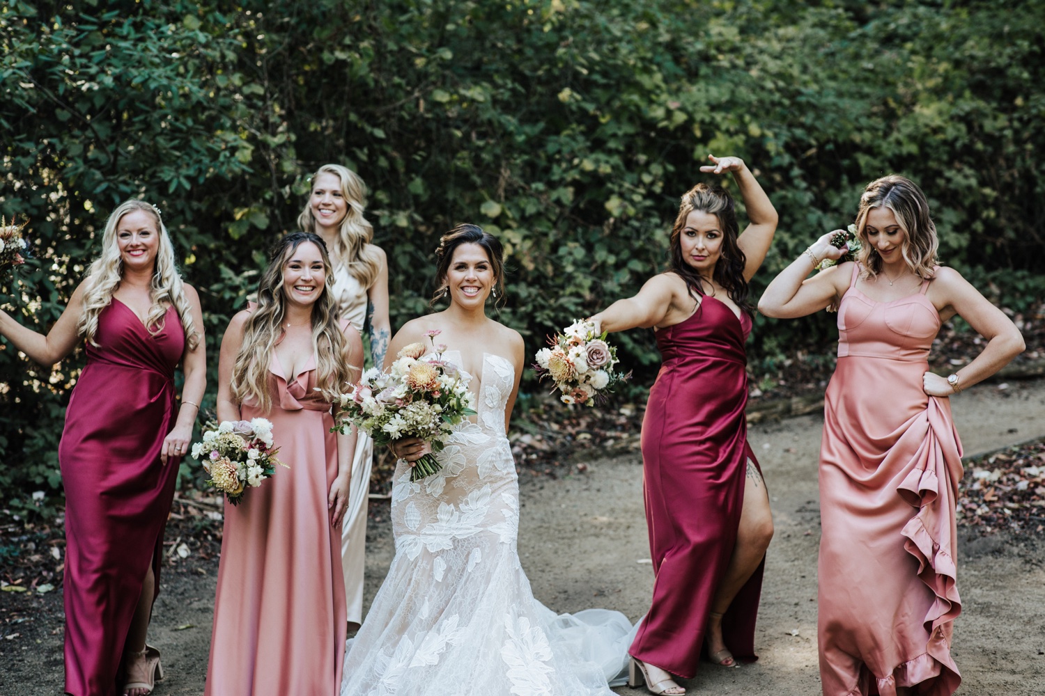 jewel-tone bridesmaid dresses that photograph well How to Pull Off Mismatched Bridesmaid Dresses