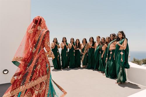 Indian Wedding in Santorini, Greece - Phosart Photography Cinematography