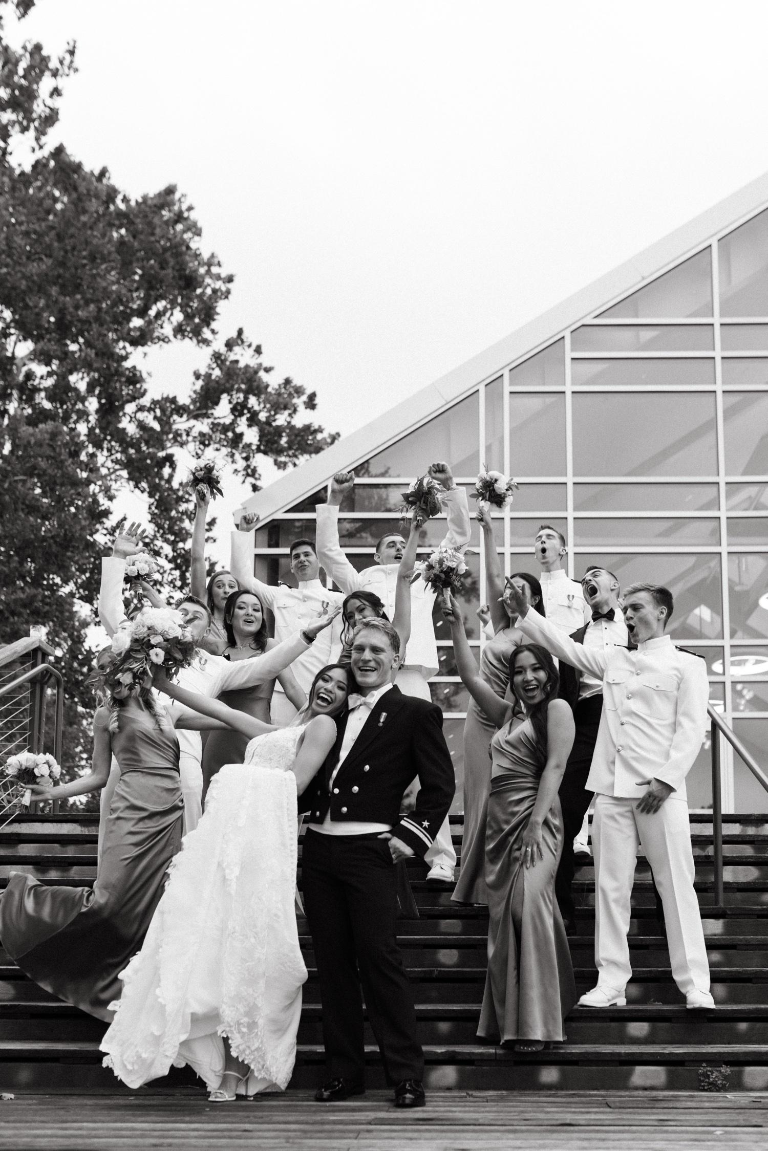 One Couple's Glam Pink-and-Teal Wedding at The River View at Occoquan Amid  the COVID-19 Pandemic