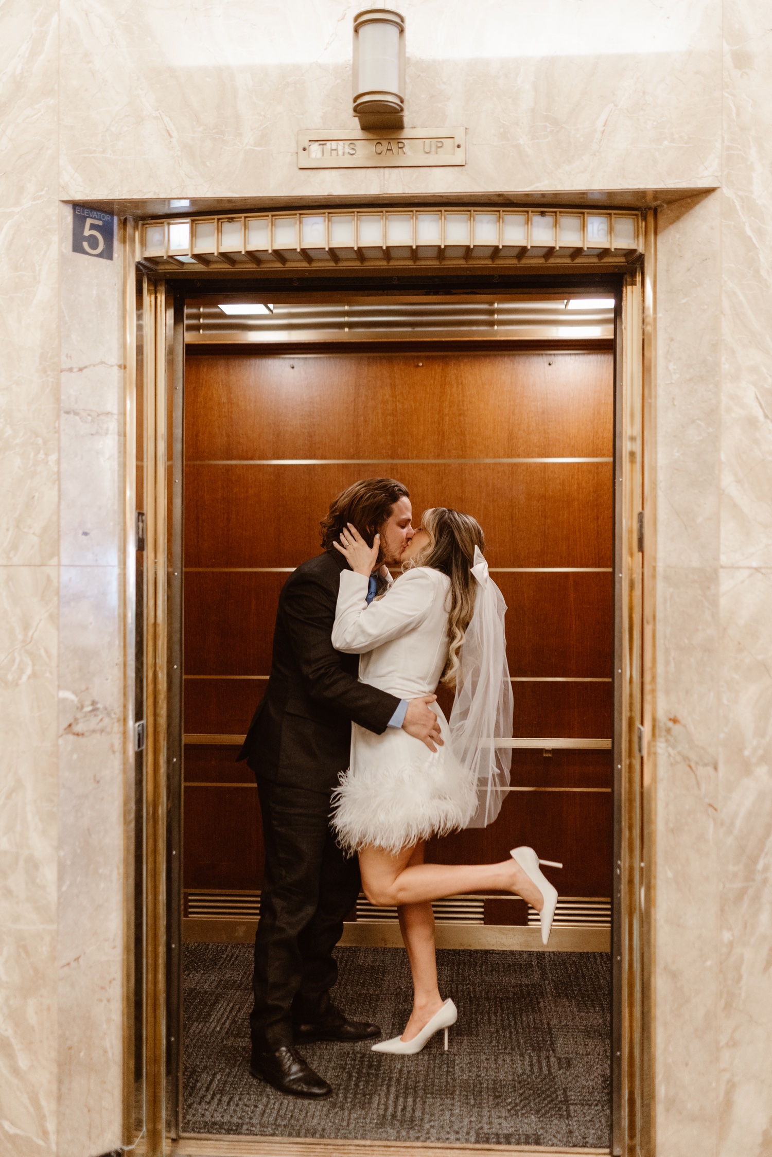 Winter Minnesota Courthouse Elopement