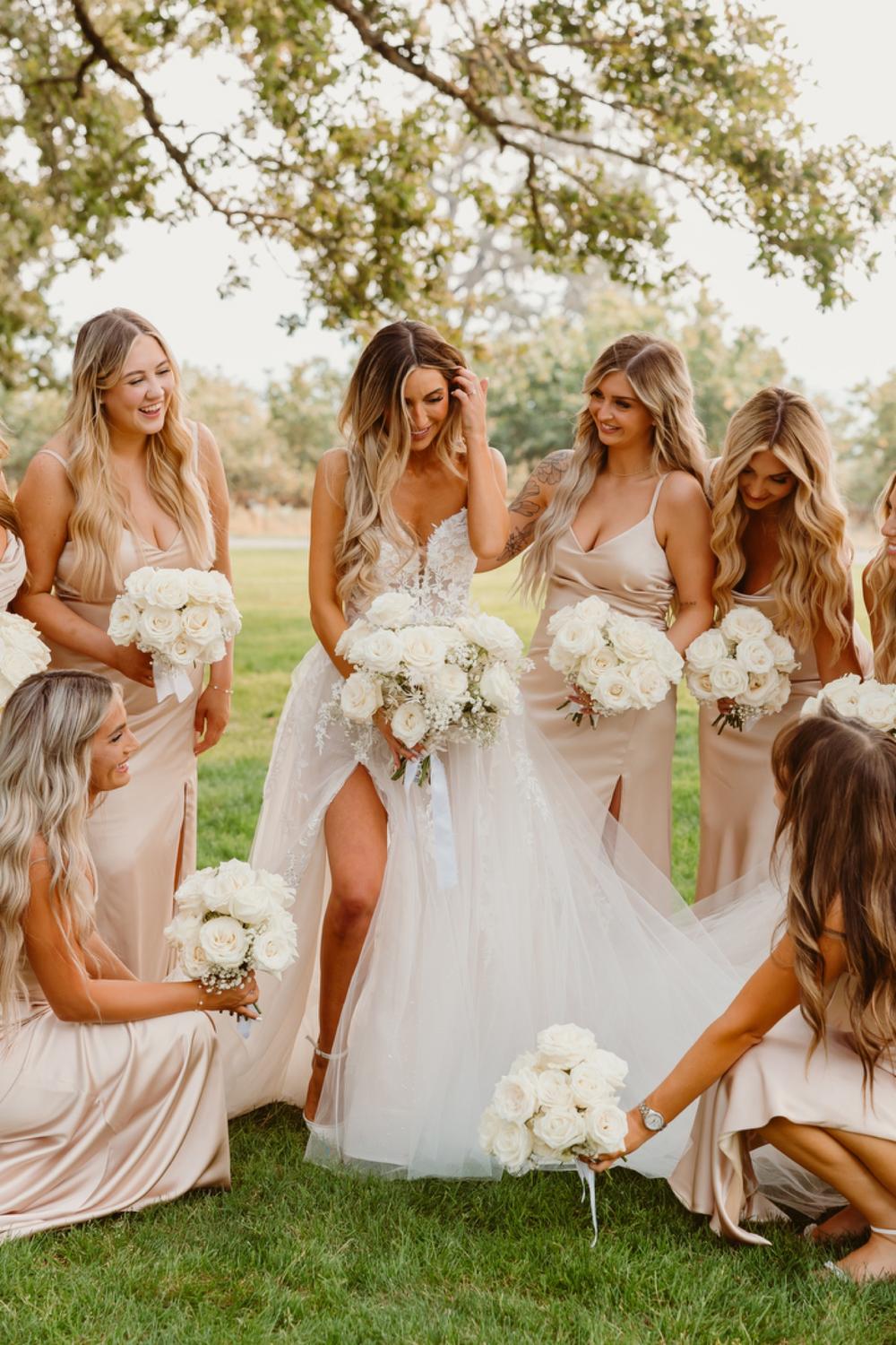 bridesmaid dresses oregon Oregon Wedding Inspired By Old Hollywood