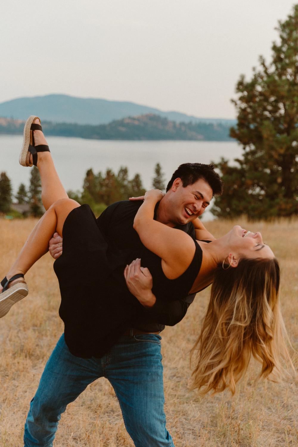 sachin and babi light blue dress Andy & Alyssa | Black Tie Los Angeles Engagement | Thousand Oaks  Photographer