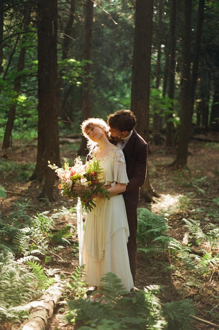 Forest Fairytale Bridal Levi Aurora's Fairytale Woodsy Wedding Jessica Lynn  Films
