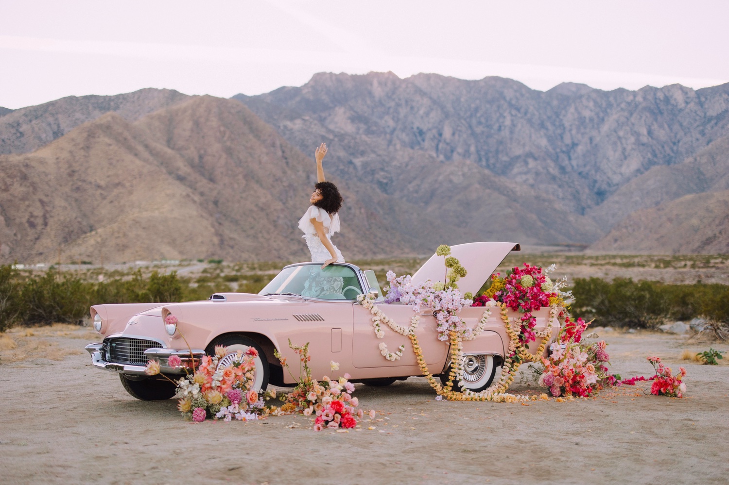 Trixie Motel Workshop Pink Car Dream Shoot | lizosbanphotography.com