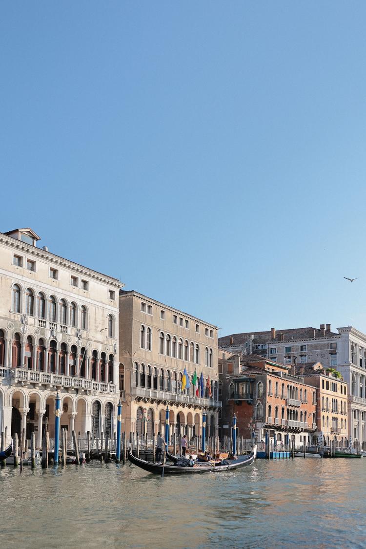 VENICE, ITALY -9 APR 2019- View of the Belmond Hotel Cipriani, a