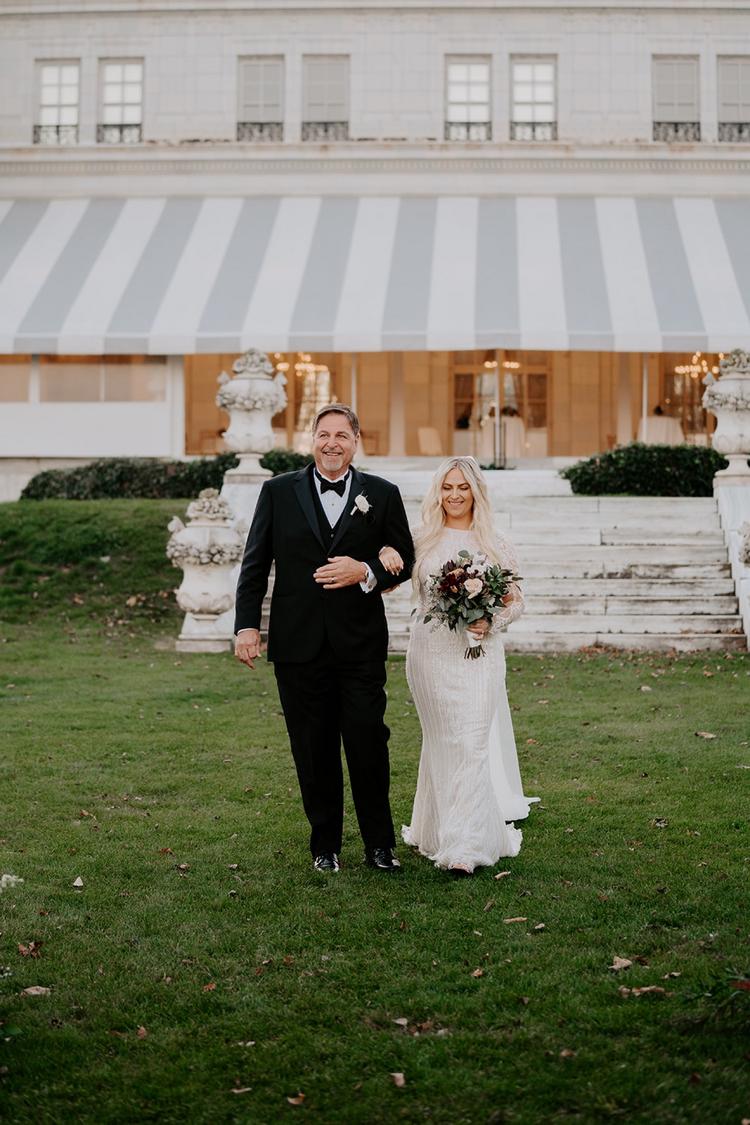 A Stunning Fall Wedding at Rosecliff Mansion  Move Mountains Co.