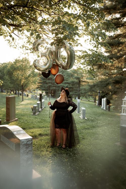 Death to my Twenties" 30th Birthday Photoshoot in Louisville | Jess   Lauren Alexandra Photography